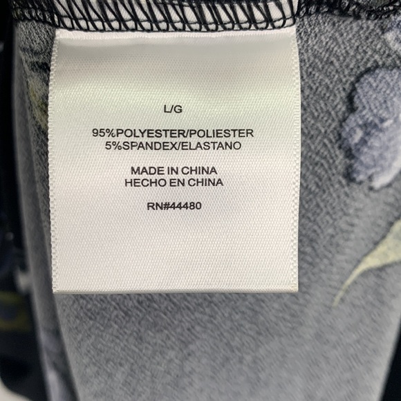 Christian Siriano Floral Knee Length Short Sleeve Summer Dress w Pleated Back - Picture 9 of 9